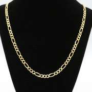 Brilliant 14kt Yellow Gold Figaro Chain Necklace