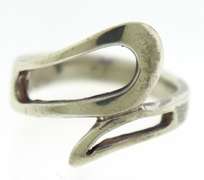 Vintage Sterling Silver Open Bypass Ring