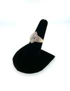 Exquisite 14kt Yellow Gold Diamond Cluster Ring