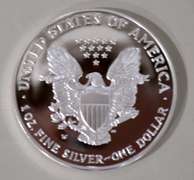 2001 W  Proof  Silver Eagle W Box And Paper