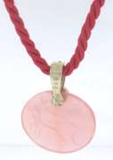Tagliamonte Glass Cameo Pendant on Cord Necklace