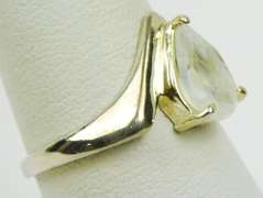 Sterling Silver Moonstone Ring, Size 8.75