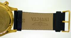 Invicta Watch with Black Leather Strap