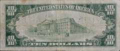 $10 First Wisconsin National Bank Of Milwaukee, Series 1929 Type 2, Circulated.