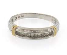 Classic 10kt White Gold Diamond Band Ring
