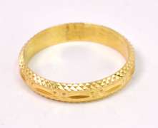 Marvelous Fancy Carved Men's Ring in 22KT Yellow Gold