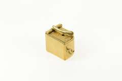 14K Yellow Gold Articulated 3D Slot Machine Spinning Charm/Pendant