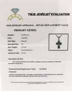 Dazzling Platinum Cross Pendant on Chain