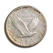 1920 S Near Unc Standing Liberty Quarter