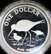 1985 New Zealand Proof Silver Dollar Coin