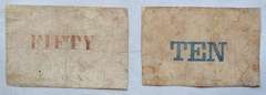 10 Cent City Of Charleston & 50 Cent  July 1862 Notes