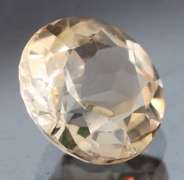 Exciting 4.41ct 10mm champagne Imperial Topaz solitaire