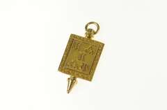 14K Yellow Gold Kappa Kappa Psi Band Fraternity Ornate Charm/Pendant