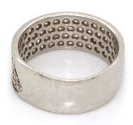 18k white gold with 2.00 carats of diamond band