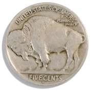 Scarce 1913 S Type 2 Buffalo Nickel