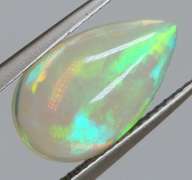 Vivid flashing unheated 3.48ct Jelly Opal