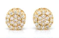 Fantastic Diamond Earrings in Yellow Gold