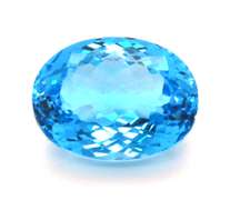 Alluring 25.18ct Oval Shaped Blue Topaz Gemstone
