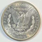 Lovely near Mint 1885-S Morgan Silver Dollar. Key date