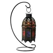 Iron Frame Natural Crystal Salt Rock Lamp
