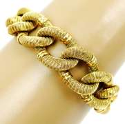 Massive 18K Yellow Gold Vintage Bracelet, 63.4 Grams