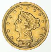 1846-O $2.50 Liberty Head Gold Quarter Eagle