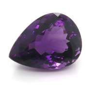 Beautiful Pear Shaped Amethyst Stone, 41.09ct