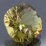 Large 5.65ct concave cushion cut golden Citrine