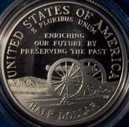 1995 United States Mint Civil War Battlefield 3 Coin Set. OGP.