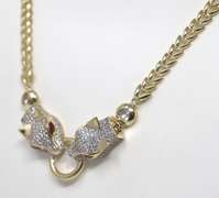 Gorgeous 2 Tiger Heads Adjustable Necklace