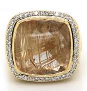 David Yurman Quartz and Diamond Albion Ring