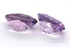 Glorious Pair of Oval Rose De France Amethyst Gemstones, 22.25cts