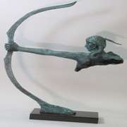 Indian Bronze Bust Sculptur