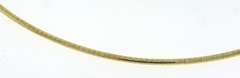 Gorgeous Yellow Gold Omega Necklace