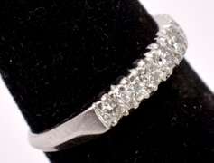 Beautiful Ladies Platinum Ring with Sparkling Diamonds