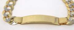 Men's Yellow Gold Diamond Cut Bracelet