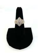 Exquisite 14kt Yellow Gold Diamond Cluster Ring