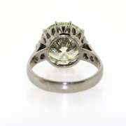 Magnificent and Very Fine Quality 4.76 Carats Diamond Solitaire Platinum Ring