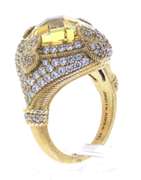 Judith Ripka Gold Plated CZ Ring