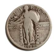 Tougher 1927 S Standing Liberty Quarter