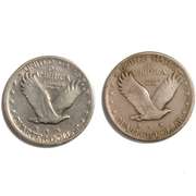 1918 P &S Standing Liberty Quarters