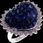 18KT Sapphire & Diamond Ring