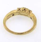 14k yellow gold diamond anniversary ring