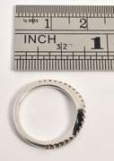 Pretty 14k Wavy Diamond Band