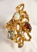 Nugget Ring with Color