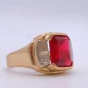 6.50 Carat Ruby Solitaire Ring in 14kt Gold