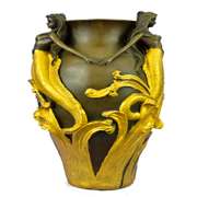 Vase Planter Bronze Statue