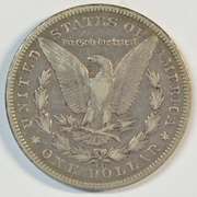 Super rare 1893-CC Morgan Silver Dollar in XF.