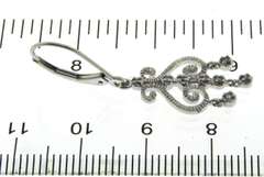 Fabulous White Gold Art Deco Diamond Dangle Earrings