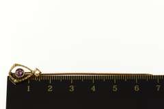 10K Yellow Gold Victorian Amethyst Orante Classic Stick Pin